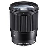 Sigma 16mm f/1.4 DC DN Contemporary Lens for Sony E-mount Cameras $319