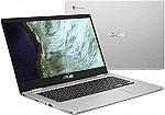 ASUS Chromebook 14" HD Laptop (N3350 4GB 32GB C423NA-DH02) $108