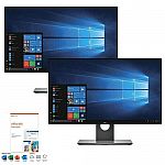 2 x Dell UltraSharp U2717D 27" WQHD Monitors + Microsoft Office Personal 1 Year $560