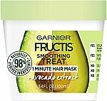 3.4-oz Garnier Fructis Smoothing Treat 1 Minute Hair Mask w/ Avocado Extract $1.60 (Reg. $5)