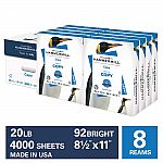 8 Reams Hammermill 20lb Copy Paper, 8.5 x 11 $22.79