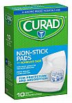 Curad Non-Stick Pads 10 Count $1.42