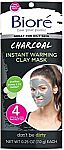 Biore Charcoal Instant Warming Clay Mask (4 Count) $2.85