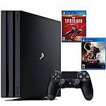PlayStation 4 Pro 1TB Console Black + Marvel's Spider-Man: GOTY Edition + Nioh 2 $449