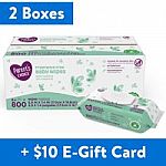 1600-Ct Parent's Choice Fragrance Free Baby Wipes + $10 Walmart Gift Card $26