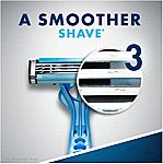 4-Count Gillette CustomPlus 3 Men's Disposable Razor (Sensitive) $2.69 + FS