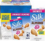 6-Pack 32-Oz Silk Almond Milk (Unsweetened Original) $10.02