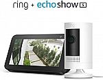 Ring Stick Up Security Camera + Echo Show 5 + Blink Mini Camera + Kasa Plug $115