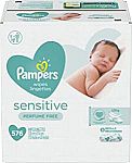 576-Count Pampers Sensitive Water Based Baby Diaper Wipes (Unscented) $12.86