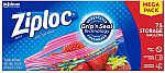 75-Count Ziploc Gallon Storage Bags $5.85