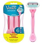 6-Ct Gillette Venus Joy Sensitive Women's Disposable Razors $7