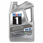 Mobil1 Full Synthetic Oil 5 Qt $12.38 After Rebate