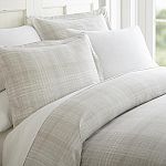 Thatch Patterned Performance Gray Queen 3-Piece Duvet Cover Set by Becky Cameron $20 and more