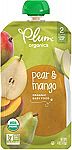 12-Count Plum Organics Stage 2, Organic Baby Food, Pear and Mango $8.44