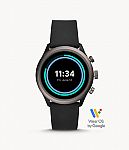 Fossil -Fossil Sport 4 Smartwatch 43mm (Refurbished) $49