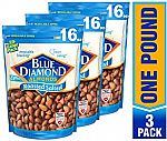 3-Pack Blue Diamond Almonds, Roasted Salted (16 oz/pack) $13.65 & More