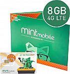 Mint Mobile 3 month 8GB LTE SIM Card Kit $30