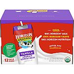 12-Count Horizon Organic Shelf-Stable 1% Lowfat Milk Boxes $10.92 & More
