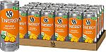 24-Pack of 8oz V8 +Energy, Healthy Energy Drink (Orange Pineapple or Peach Mango) $10.86 and more