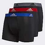 3-Pack adidas Men's Climalite Trunks Underwear $14.25
