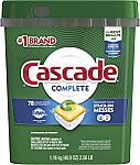 234 Ct Cascade Complete Dishwasher Pods $34, 279 Load Tide Laundry Detergent Liquid $39