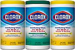 3-Pack Clorox Disinfecting Wipes Value Pack, 75 Ct Each $8.66 or less