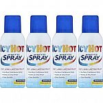 4-Pack 3.7oz Icy Hot Maximum Strength Medicated Pain Relief Spray $16.31