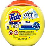 110- Count Tide Simply Pods +oxi Liquid Laundry Detergent Pacs $16.88, 80-ct Glad ForceFlex Trash Bags $9.74 & More 