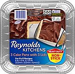 6-Ct Reynolds 8x8" Disposable Aluminum Cake Pans w/ Lids $5
