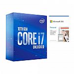 Intel Core i7-10700K Unlocked Desktop Processor + Microsoft 365 Personal 1 Year $399.99