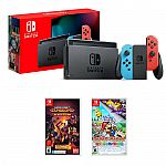 Nintendo Switch Console + Paper Mario: The Origami King + Minecraft: Dungeons $390