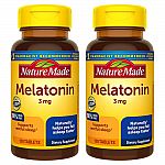 Nature Made Melatonin 3mg Tablets 240-Ct ( 2 for $9)
