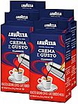 4-Pack Lavazza Crema e Gusto Ground Coffee Blend, Espresso Dark Roast, 8.8 Oz $14.77 & More