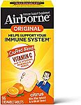 96-Ct. Airborne Vitamin C 1000mg Citrus Chewable Tablets $6.18