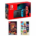 Nintendo Switch 32GB Console + Minecraft Dungeons + Super Mario 3D All-Stars $390