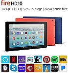 Amazon Certified Refurbished FireHD 10 32GB Tablet + Show Mode Charging Dock $69.99