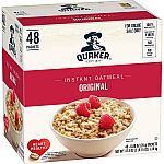 48-Packets Quaker Instant Oatmeal (Original) $7.60