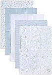 5-Pk Burt's Bees Baby - Burp Cloths, Organic Cotton $12.30