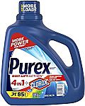 128-oz Purex Liquid Laundry Detergent Plus Clorox, Original Fresh (2 for $7.30) & More