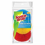 3-Ct Scotch-Brite Non-Scratch Plastic Scrubbing Pads $1.69