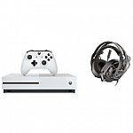 Microsoft Xbox 1 S Bundle: Console and RIG 500 PRO Gaming Headset $349.98