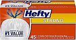 90-Ct Hefty Strong Tall Kitchen 13-Gal Trash Bags, Unscented, 13 Gallon $9 and more