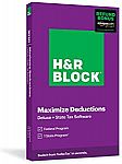 H&R Block Tax Software Deluxe + State 2020 with Refund Bonus (Physical Code by Mail) $22.50 (50% off) + Free Shipping with Prime.