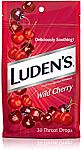 30-count Luden's Wild Cherry Throat Drops $1.12