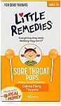 10 Ct Little Remedies Sore Throat Pops $2.74