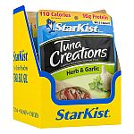 12-Pk 2.6-Oz StarKist Tuna Creations Pouches (Herb & Garlic) $8.65