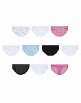 10-Pack Hanes Cotton Bikini Panties $11