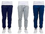 3-Pack Men's Heavyweight Basic Fleece Jogger Sweatpants $28