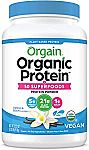 Orgain Organic 2 Lbs Protein Powder + Superfoods $17