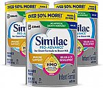 3-Ct Similac Pro-Advance Infant Formula $73 and more